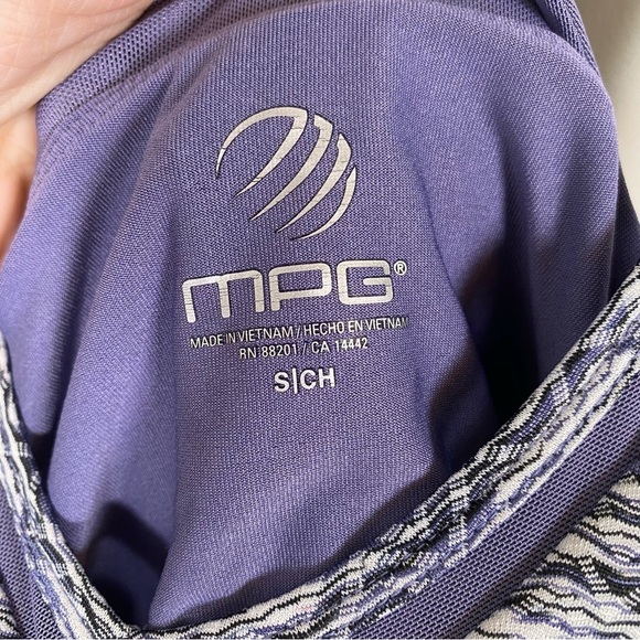 MPG Mesh Stretchy V-Neck Tank Top Sleeveless Athletic Mini Dress Size Small - Picture 4 of 7